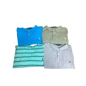 Polo Ralph Lauren Men's Short Sleeve Polo Shirt Size XXL Lot Of 4